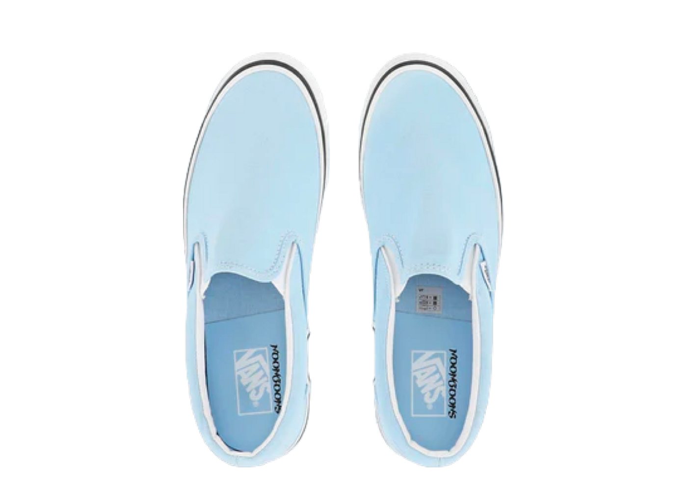 Cool blue slip on on sale vans