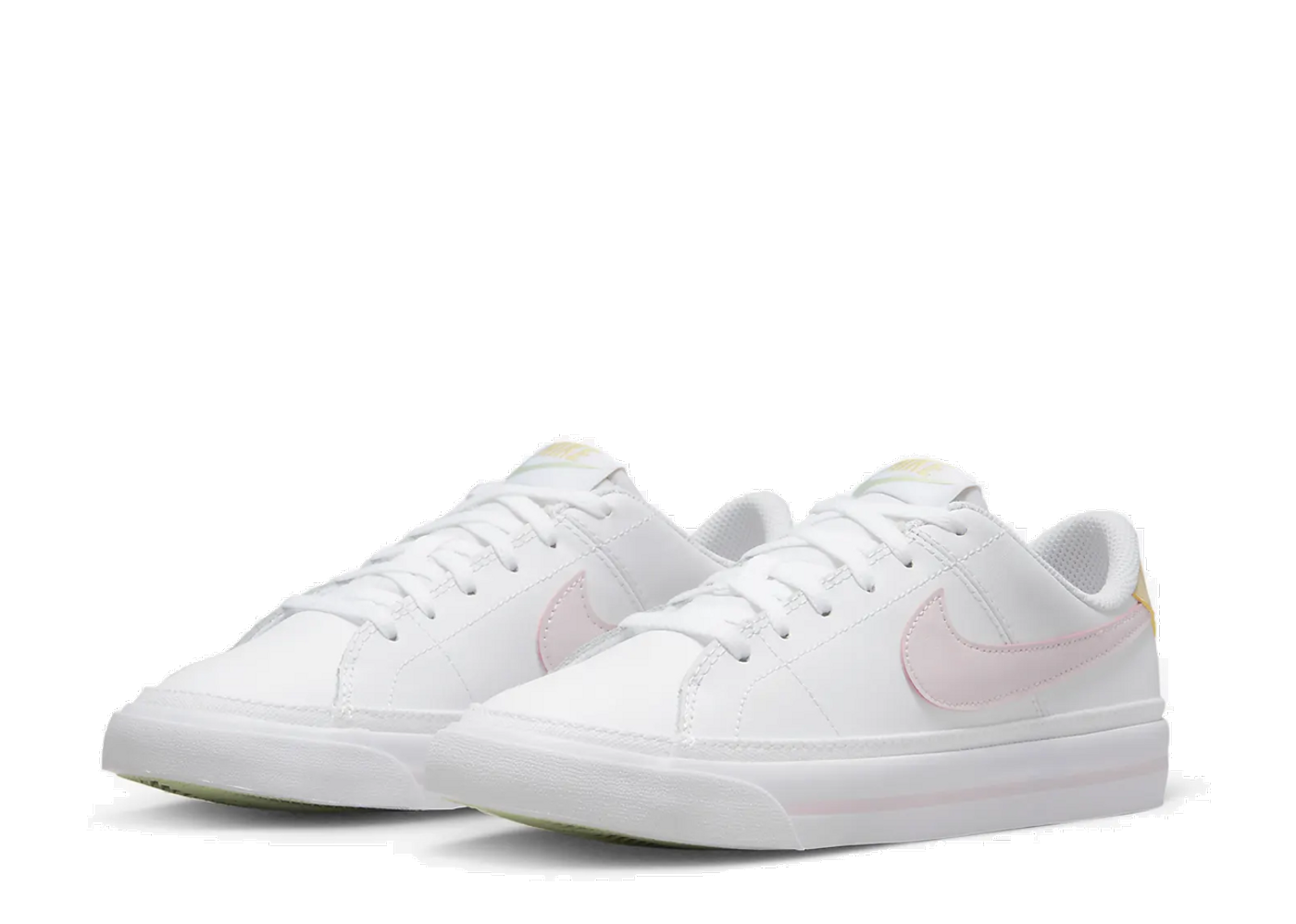 White (GS) Kick Court | Foam Avenue Pink Nike Legacy