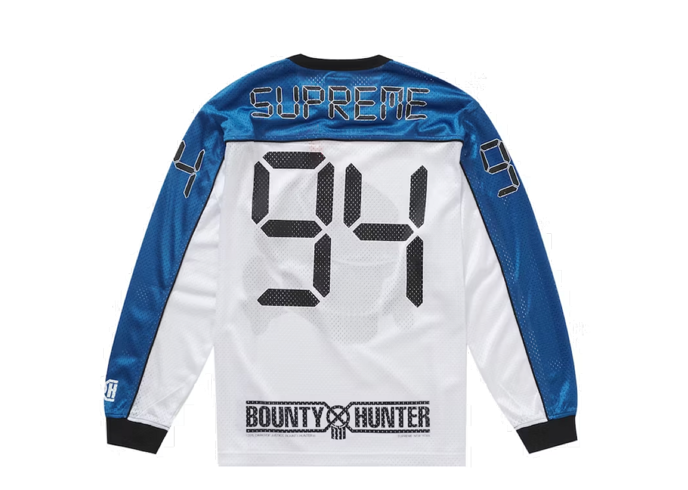 Beli Supreme Bounty Hunter Mesh Moto Jersey White | Kick Avenue