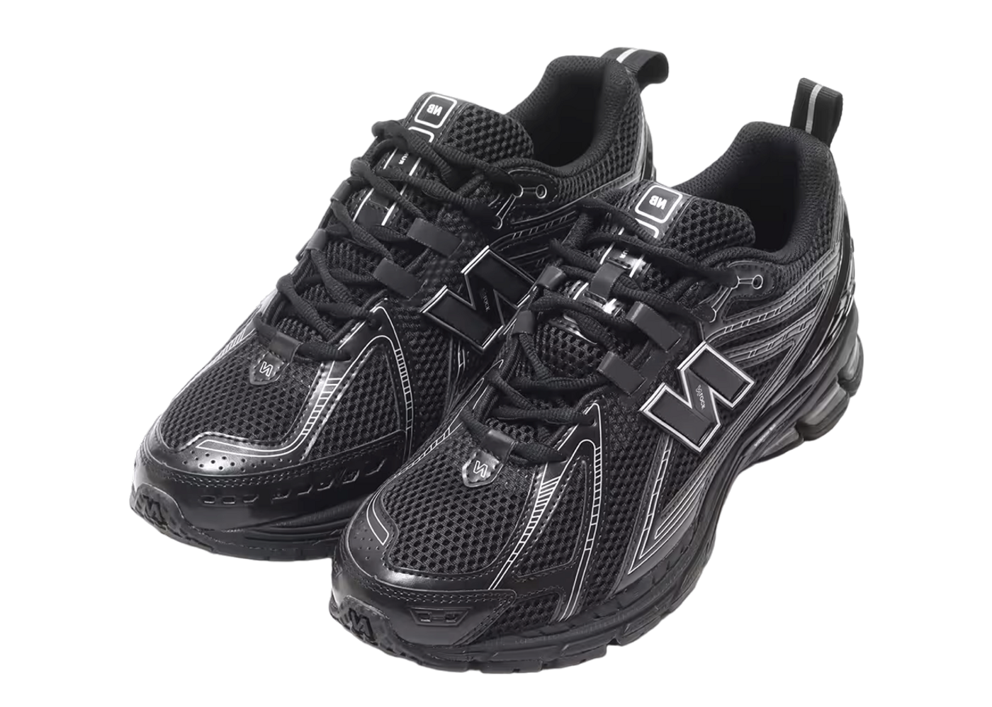 New balance black silver on sale