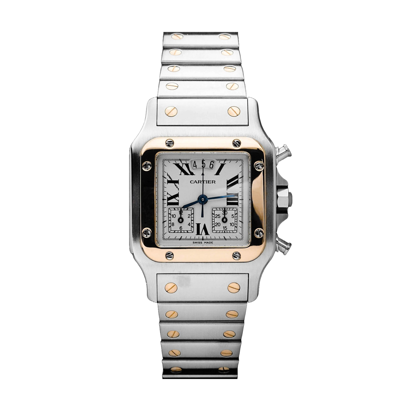 Cartier Santos Galbee Chronoflex Ref 2425 Kick Avenue