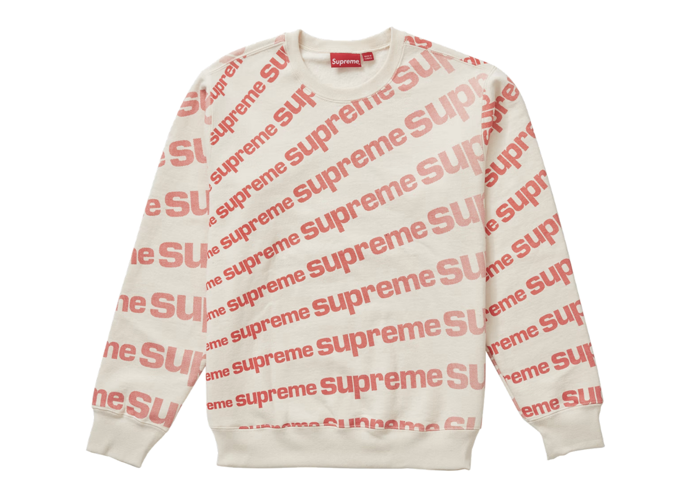 Supreme natural outlet crewneck