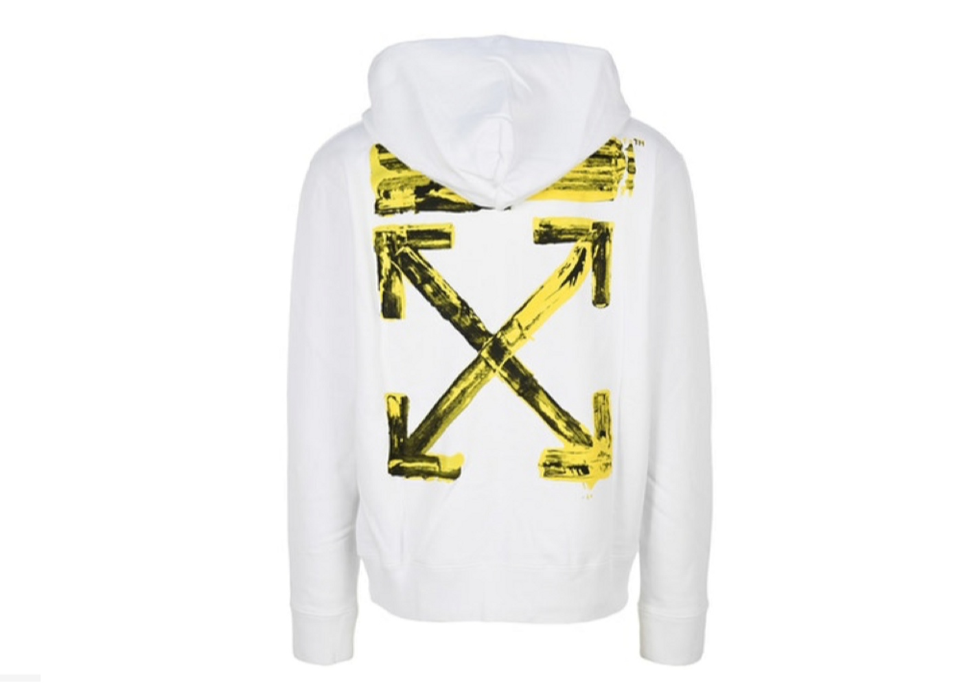 Off white yellow store arrow hoodie