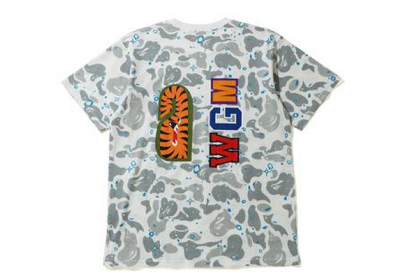 Bape space store camo shark tee