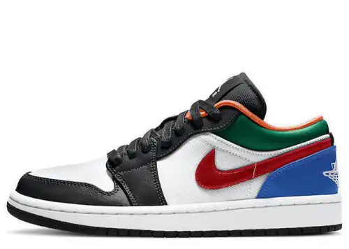 aj 1 low white multi