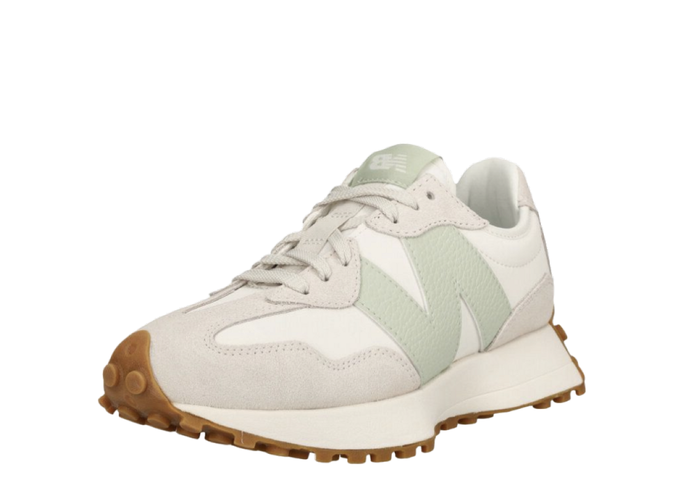 Beli New Balance 327 Moonbeam White Green Moss (W) | Kick Avenue