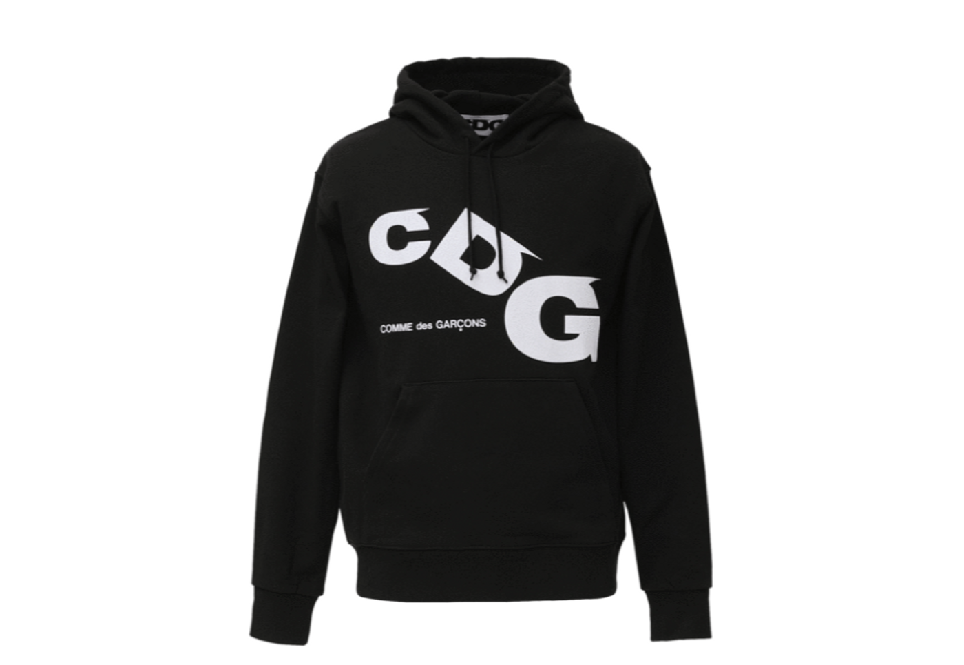 Beli Comme Des Garçons Hooded Sweatshirt Black | Kick Avenue