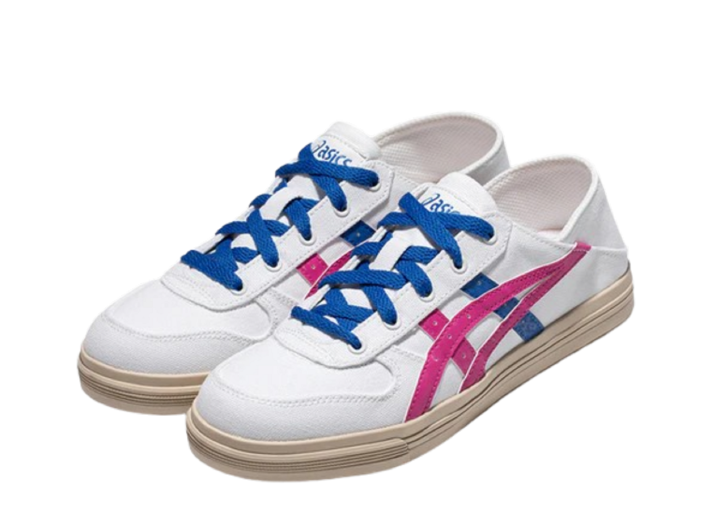 Beli ASICS Aaron Slip On White Pink Blue Kick Avenue